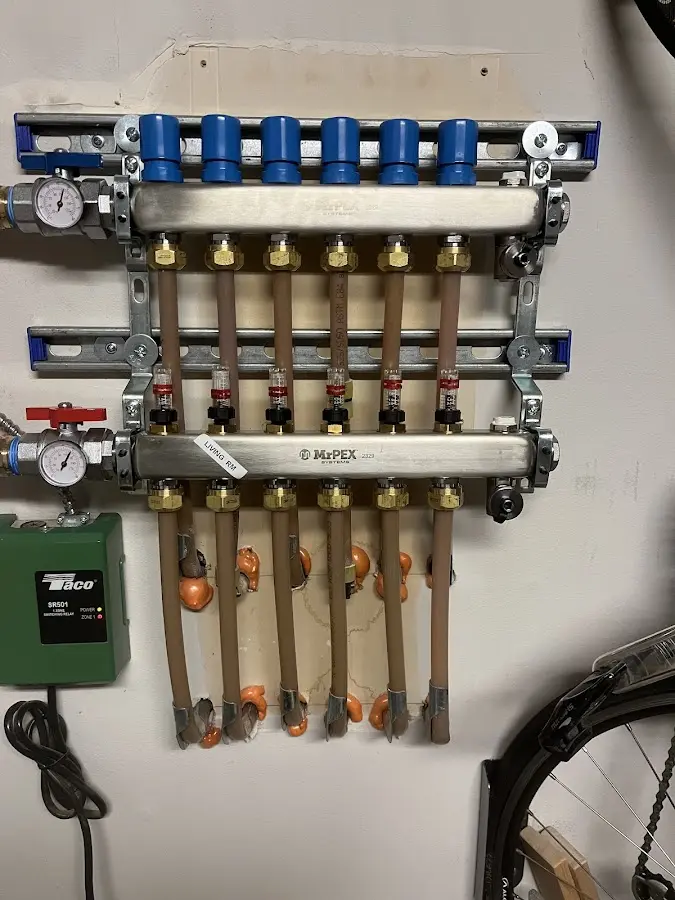 Plumber performing Leak Detection at a residential property in North Franklin